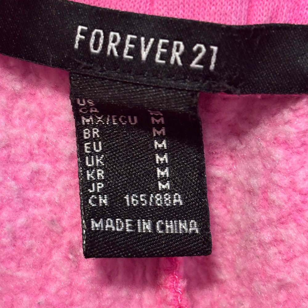 Ladies pink joggers from Forever 21 size medium